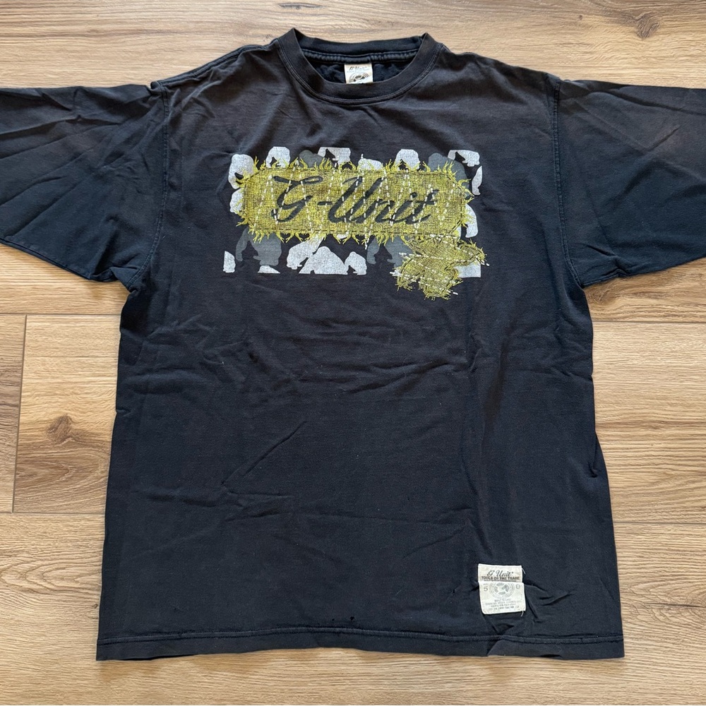 Mens G Unit Loose Fit X-LARGE T-Shirt 50 Cent Heavy Y2K Hip Hop Vintage DAMAGE